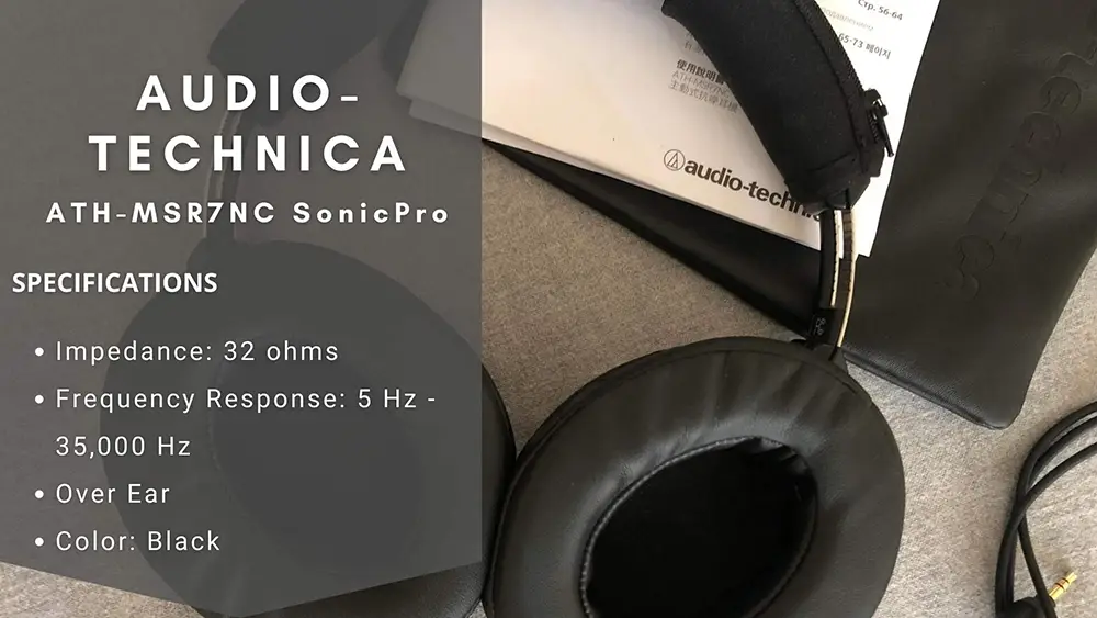 Audio-Technica ATH-MSR7NC SonicPro Headphones