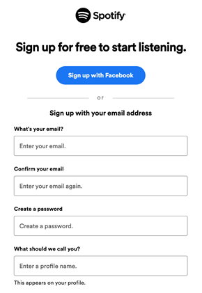 Create a Spotify Podcasts account