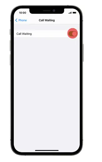 Call Waiting Select Option On iPhone