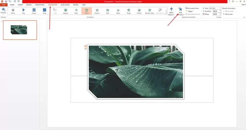 PowerPoint Add Animation